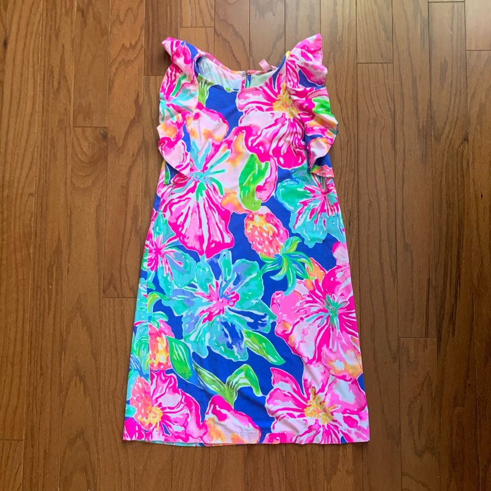 Lilly Pulitzer Ruffle Dress “Jungle Utopia” XS